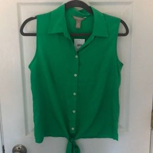 Womans Banana Republic sleeveless blouse